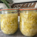 Fermented cabbage in jars
