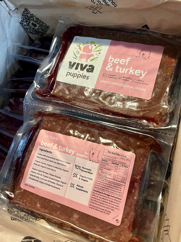 Viva Raw beef and turkey